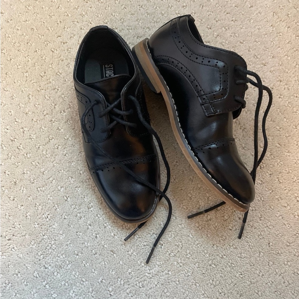 Stacy Adams patent black leather dress shoes size toddler 9